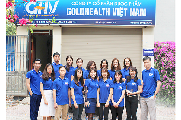 Đội ngũ cán bộ nhân viên Dược phẩm GOLDHEALTH Việt Nam luôn đoàn kết vững mạnh